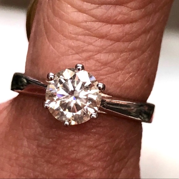 Certified 14k Gold 1 Carat Diamond Solitaire Engagement Ring ~ Bridal / Wedding - Picture 12 of 13